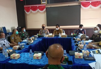 Bupati Ferry Pimpin Rapat Forkopimda Pencegahan Dengan Pihak Terkait 