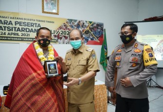Taruna Peserta Latsitardanus Diterima Walikota Tebing Tinggi