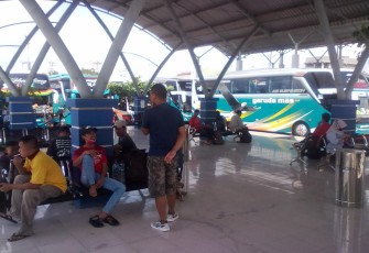 Suasana Terminal Bus Tipe A Cepu Kabupaten Blora Jawa Tengah 
