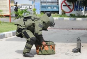 Gegana Polda Bali Laksanakan Simulasi TPTKP Bom