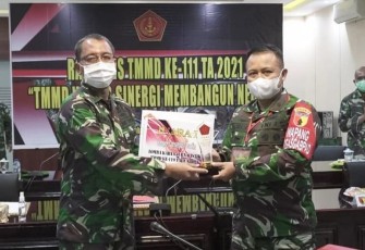 Kodim Bojonegoro Raih Juara I Lomba Karya Jurnalistik TMMD Ke-110 Tahun 2021