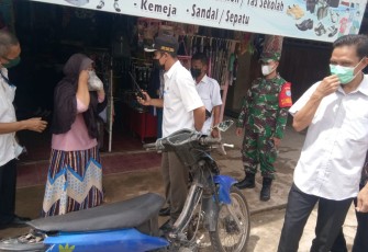 Koramil 1201-09 Sengah Temila Aktif Menyerukan Penegakan Protokol Kesehatan