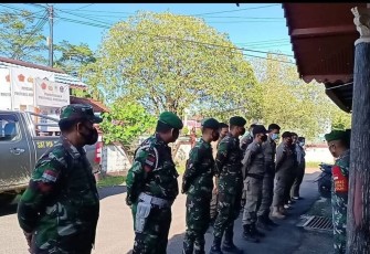 KODIM 1206/PSB BERSAMA TIM GABUNGAN HIMBAU WARGA PATUHI PROKES