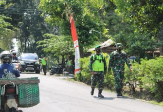 Dandim Sragen Cek Langsung Pos Penyekatan 