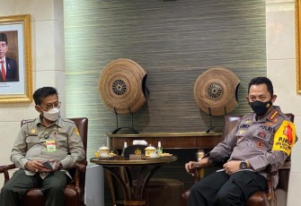 Kapolri Bersama Mentan Bahas Swasembada Beras Hingga Pendistribusian Pupuk Subsidi 