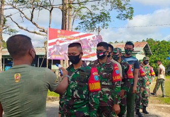Kodim 1206/PSB, Rutinitas Cek Suhu Tubuh Anggota.