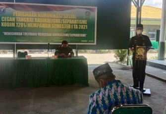 Kodim 1201 / Mph, Gelar Pembinaan Komsos Tangkal Radikalisme dan Separatisme