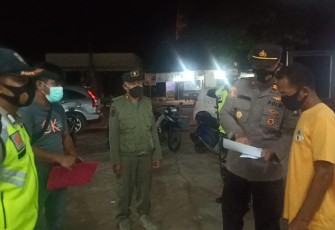 Polsek Gunung Kijang Laksanakan Operasi Yustisi dan sosialisasi Surat Edaran Bupati Bintan