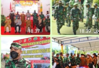 Gubernur Kepri Resmi Buka Pelaksanaan TMMD ke -111 Kodim 0315/Bintan TA 2021 di Kabupaten Lingga