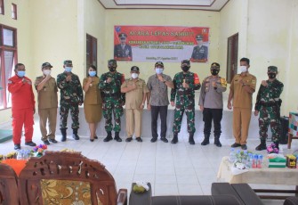 Dandim Palangka Raya Hadiri Pisah Sambut Danramil Manuhing