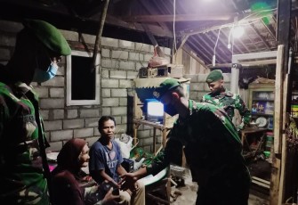 Pererat Silaturahmi, Satgas TMMD 112 Lakukan Komsos ke Rumah Warga Sekitar