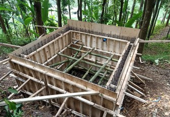 Tandon Air Milik Warga Tulungrejo Siap di Cor