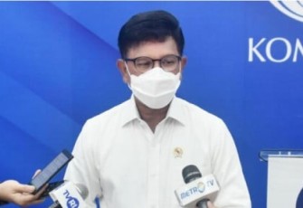 Menteri Komunikasi dan Informatika Johnny G. Plate 