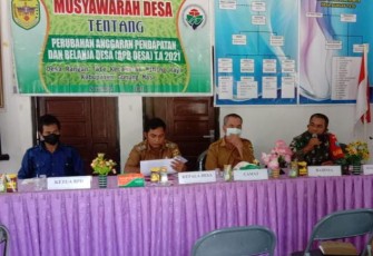 Babinsa Koramil 1016-03/Sepang Hadiri Musyawarah Desa Rangan Tate