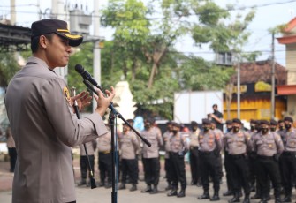 Pimpin Apel Pagi, Kapolres Tulungagung Ingatkan Anggota Supaya Tidak Melakukan Pelanggaran