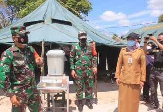Dandim Palangka Raya Hadiri Peresmian RS Isolasi Lapangan TNI AD
