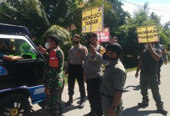 Sosialisasi Instruksi Gubsu Pada Masyarakat Gencar Dilakukan Kapolsek Sipispis dan Jajaran