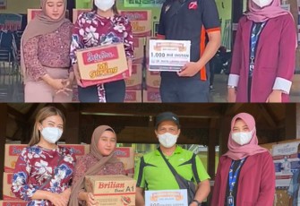 Ringankan Beban Warga Ngijo, SRIMAYA Bagikan Ratusan Paket Sembako
