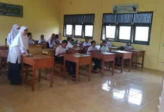 Siswa sekolah di Kabupaten Aceh Singkil