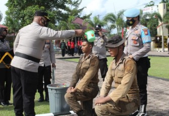 Polres Mukomuko, Gelar Upacara Pembinaan Dan Penerimaan Tradisi Bintara Remaja 