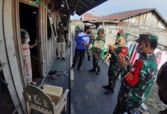 Bakti Sosial Kodim Palangka Raya Sasar Warga Isoman