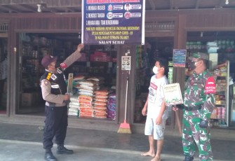 Babinsa Dan Bhabinkamtibmas Gencarkan Penegakan Dan Himbauan Prokes di Wilayah