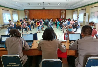 Masyarakat Antusias Ikut Serbuan Vaksinasi Di Polres Tanjungpinang