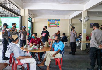 Kapolres Bintan Laksanakan Sosialisasi Surat Edaran Bupati Bintan Nomor : T/827/443/SATGAS/VII/2021