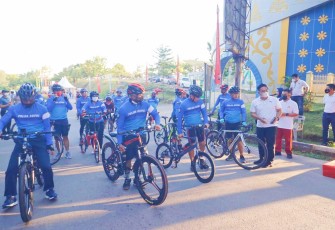 Polda Kepri Lakukan Gowes Sehat 