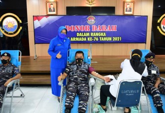 Jelang Hari Armada Ke-76 lantamal IV Gelar Aksi Donor Darah