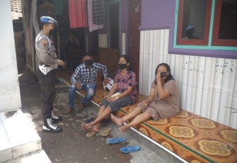 Polsek Kasokandel Berikan Imbauan Prokes Guna Cegah Penyebaran Covid-19
