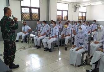  TMMD 112 Sasaran Non Fisik Penyuluhan Wasbang Direspon Positif Oleh Para Siswa 