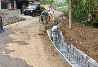 Drainase Dusun Gaten Mulai Nampak 