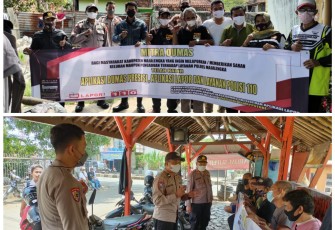 Kasiwas Bersmaa Sat Binmas Polres Majalengka Sosialisasikan Aplikasi Dumas Presisi Kepada Masyarakat