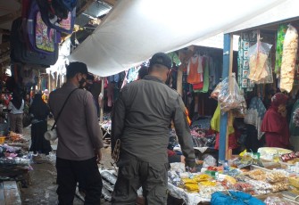 Kegiatan Patroli  Penerapan Prokes  Dalam Rangka PPKM Level 3 di Kec Banjarwangi