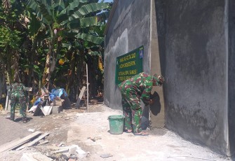 TMMD Perbaiki Rumah Nyaris Ambruk Milik Buruh Bangunan 