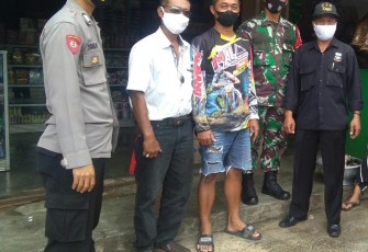 Penerapan Dan Sosialisasi PPKM level 3 Guna Mendukung Operasi Aman Nusa II Digelar Kapolsek Cisompet