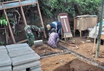 Tumpukan Batako Operasional TMMD 112 