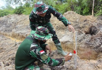 Satgas TMMD Pasang Patok Jalan Sepanjang 4.500 Meter di Desa Kampuri