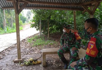 Setandan Pisang Temani Satgas TMMD 112