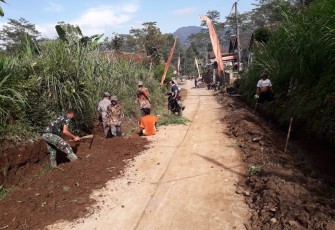 Galian Drainase TMMD 112 Mulai Beraksi 