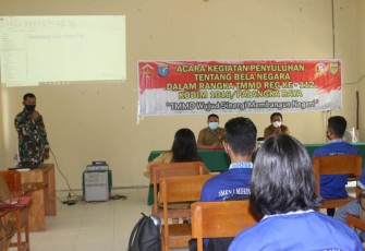 Satgas TMMD Kodim Palangka Raya Gelar Penyuluhan Bela Negara