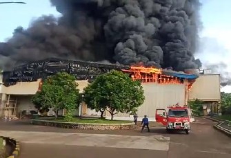 Pabrik Olahan Daging di Campaka Purwakarta Alami Kebakaran