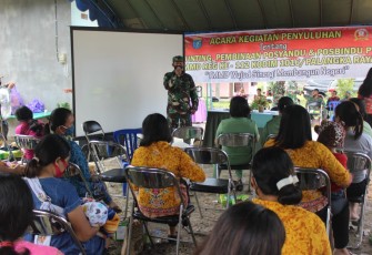 Satgas TMMD Bina Posyandu Dan Posbindu Desa Kampuri