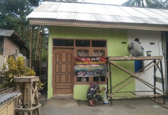 Cat Hijau Finishing Sasaran TMMD 112 