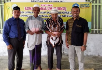 Dosen Unimal Rintis Lembaga Rumah Modal Umat Berbasis Mosque Center  di Gampong Cot Keumuneng