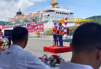 Walikota Bitung Bersama Bupati Minut Launching KM Tatamailau Untuk Tempat Isolasi Pasien Covid-19