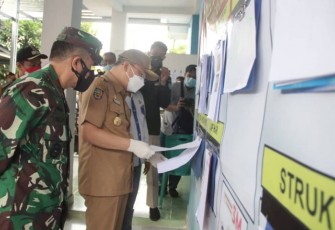 Gubernur Rohidin Sidak Dua Posko PPKM di Bengkulu Utara