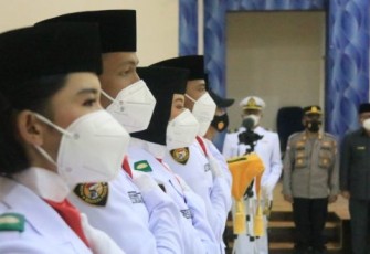Paskibraka Kota Bengkulu Dikukuhkan, Ini Pesan Walikota Helmi Hasan