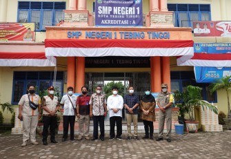 Kunjungan tim satgas di SMP Negeri 1 Kota Tebing Tinggi